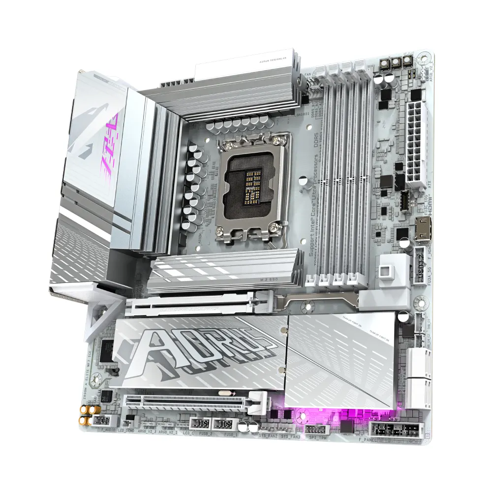Gigabyte Motherboard Z890M AORUS ELITE WIFI7 ICE DDR5 For Intel Ultra Processors view 4
